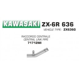 SUPPRIME-CATALYSEUR ARROW KAWASAKI ZX-6R 636 2019/2020 - 71712MI