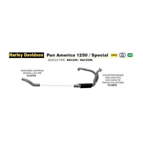 COLLECTEUR RACING + DECATA ARROW HARLEY-DAVIDSON PAN AMERICA 1250 2020 / 2022