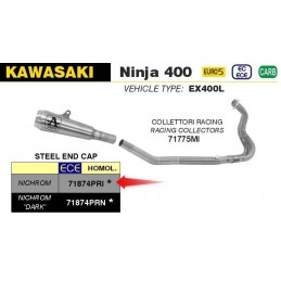 LIGNE COMPLETE ARROW PRO-RACE NICHROM KAWASAKI NINJA 400 2023 - 71775MI+71874PRI