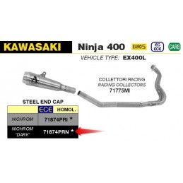 LIGNE COMPLETE ARROW PRO-RACE NICHROM KAWASAKI NINJA 400 2023 - 71775MI+71874PRN